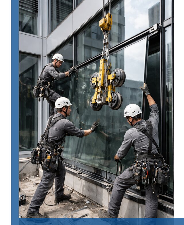 Структурное остекление фасадов в Мичуринске монтаж и обслуживание