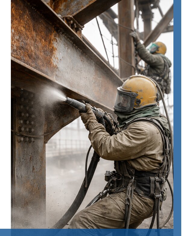 Пескоструйная очистка металлоконструкций в Мичуринске по 621 р.  ВЫСОТНИК-Мчр