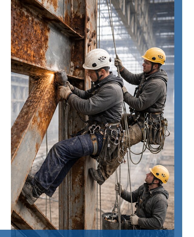 Зачистка металла от ржавчины в Мичуринске от 362 р. | ВЫСОТНИК-Мчр