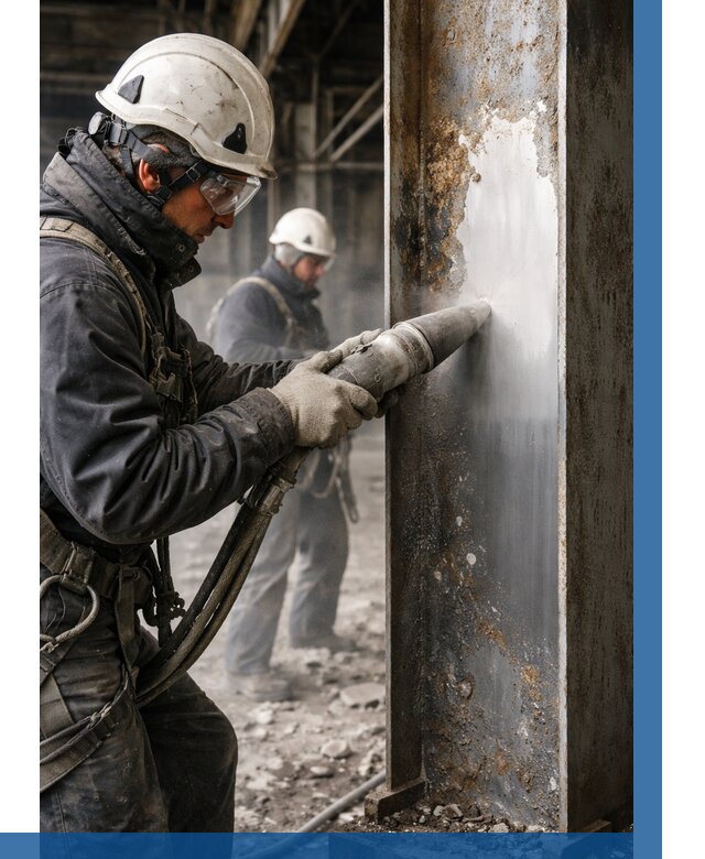 Удаление старой краски с металла в Мичуринске от 466 р. | ВЫСОТНИК-Мчр