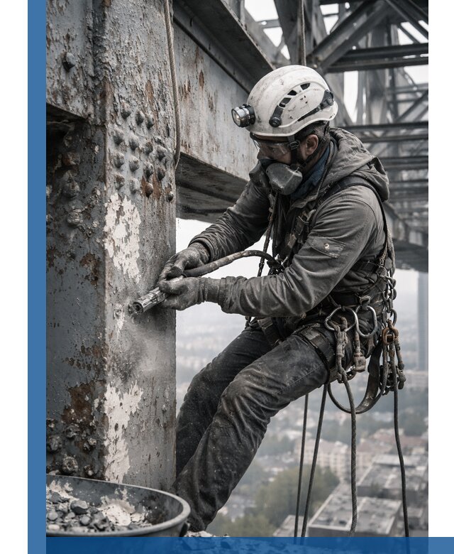 Удаление старой краски с металлических конструкций в Мичуринске