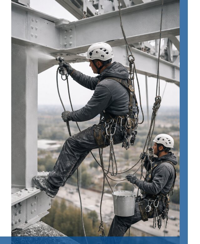 Покраска металлоконструкций на высоте в Мичуринске 362 р |ВЫСОТНИК-Мчр