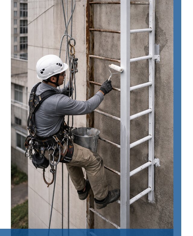 Покраска пожарных лестниц в Мичуринске от 4659 р. | ВЫСОТНИК-Мчр