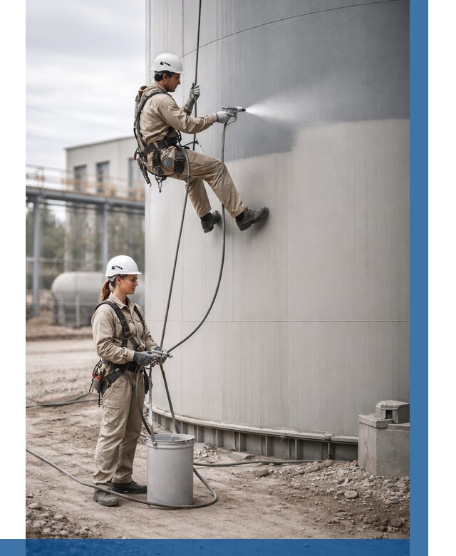 Покраска резервуаров в Мичуринске от 1242 р. | ВЫСОТНИК-Мчр — заказать