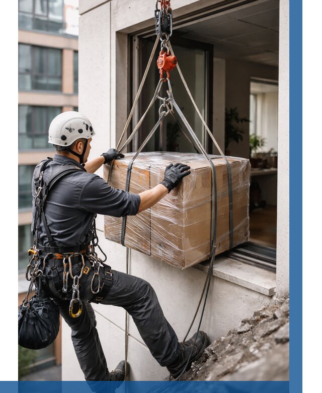 Подъем груза через окно в Мичуринске от 4659 р. | ВЫСОТНИК-Мчр