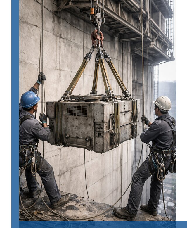 Такелажные работы на высоте, подъем и монтаж грузов в Мичуринске