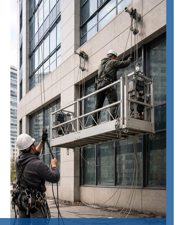 Монтаж и подъем фасадной люльки в Мичуринске от 12425 р. | ВЫСОТНИК-Мчр