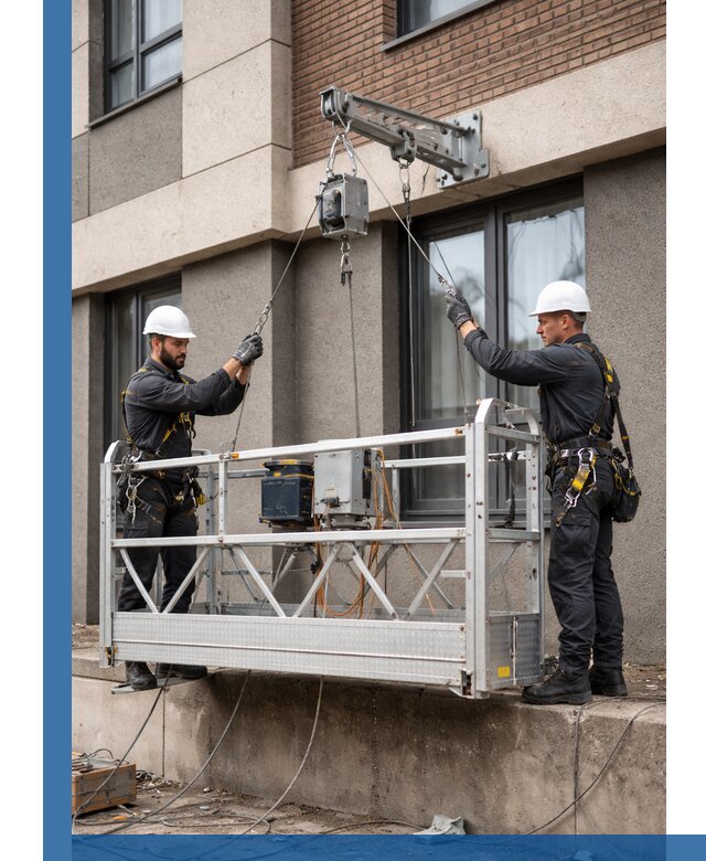 Монтаж и подъем фасадной люльки в Мичуринске с гарантией безопасности