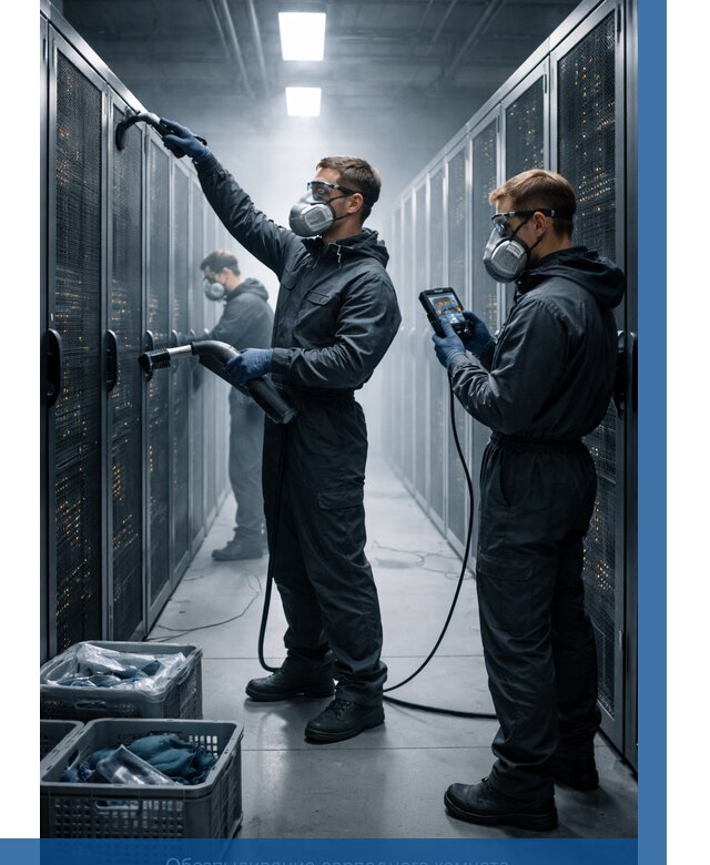 Обеспыливание серверной комнаты в Мичуринске от 4659 р. | ВЫСОТНИК-Мчр