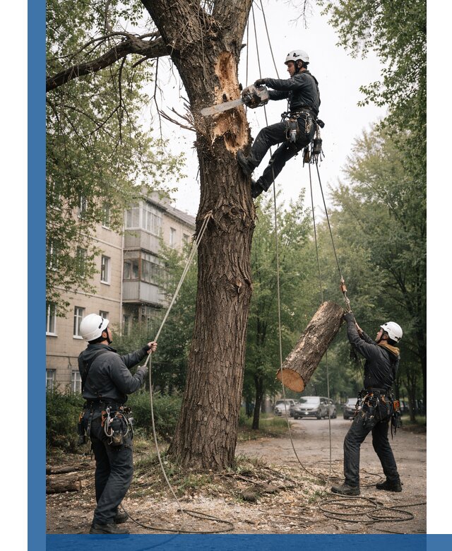 Срочное удаление аварийных деревьев в Мичуринске с гарантией безопасности