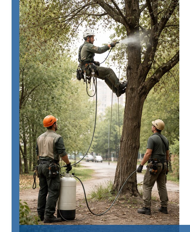 Обработка деревьев от вредителей в Мичуринске профессиональная защита