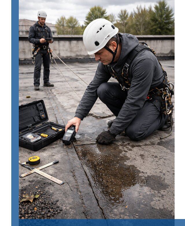 Обследование кровли на протечки и выявление дефектов в Мичуринске