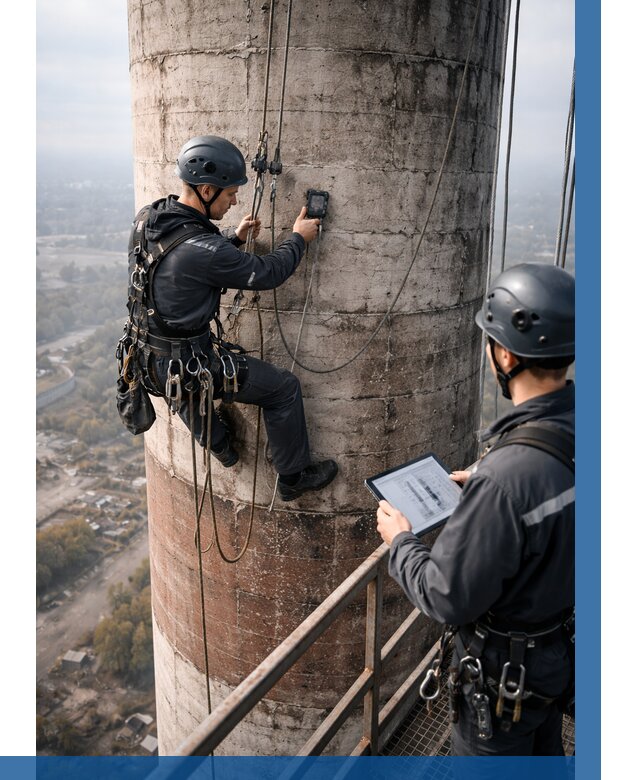Обследование дымовой трубы в Мичуринске от 8283 р. | ВЫСОТНИК-Мчр